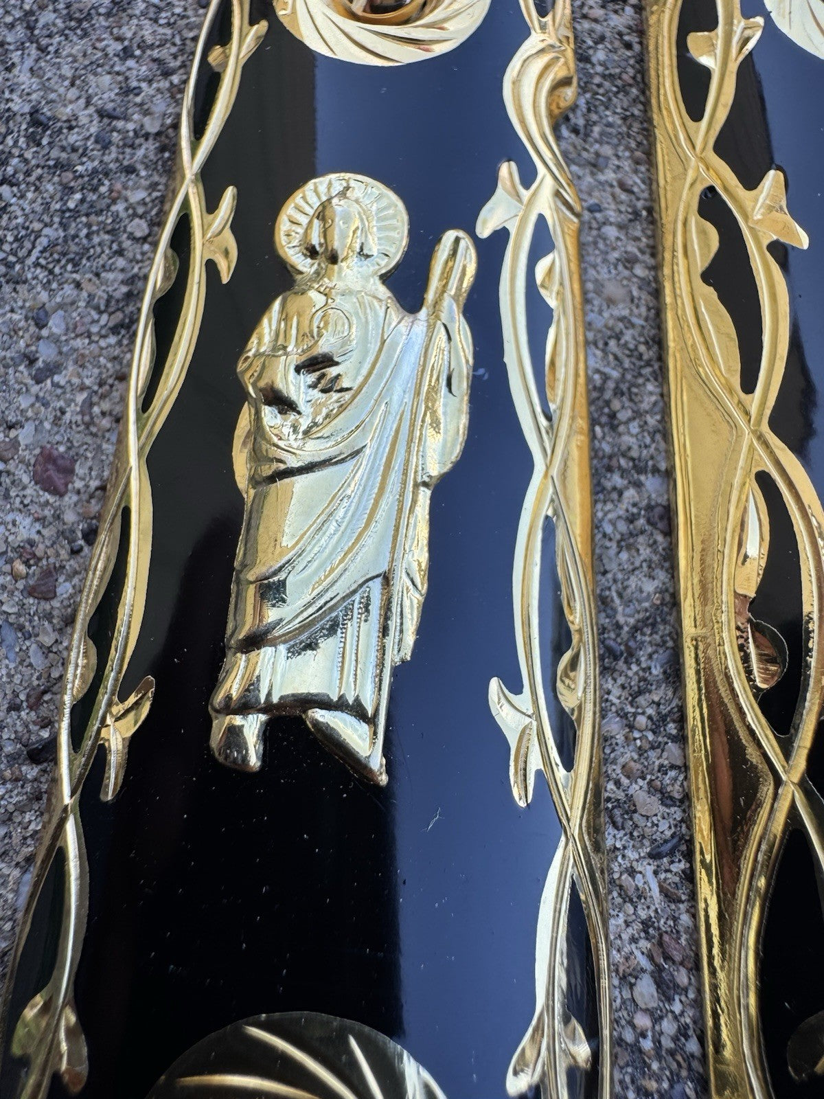 1911 45 38 Super San Judas Full Size Gold Gun Pistol Grip Cachas & 24K Screws