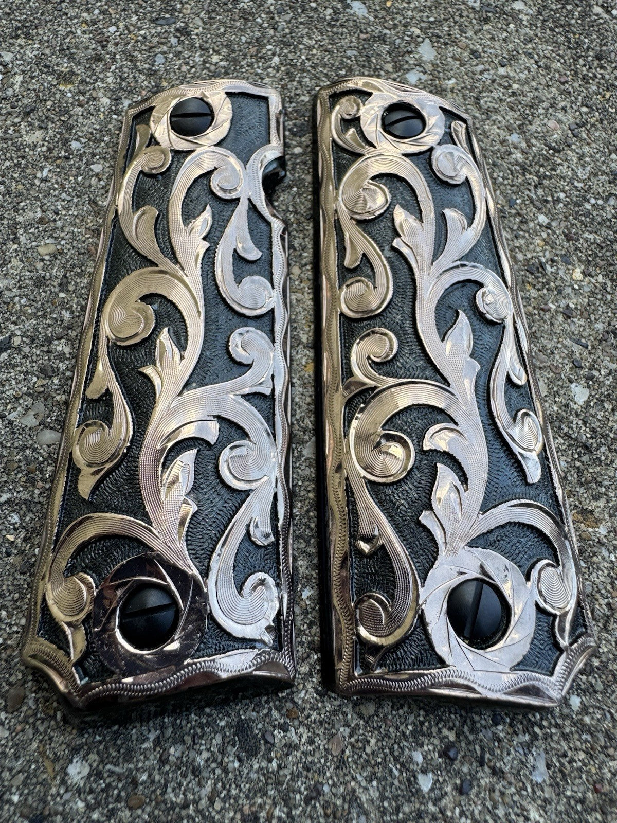 1911 45 38 Super Full Size Rose Gold Gun Pistol Grip Cachas