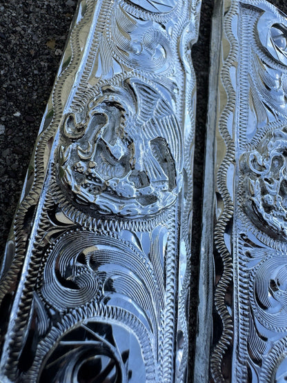 1911 45 38 Super Full Size Mexican Eagle Gun Pistol Grip Cachas & Polished Screw