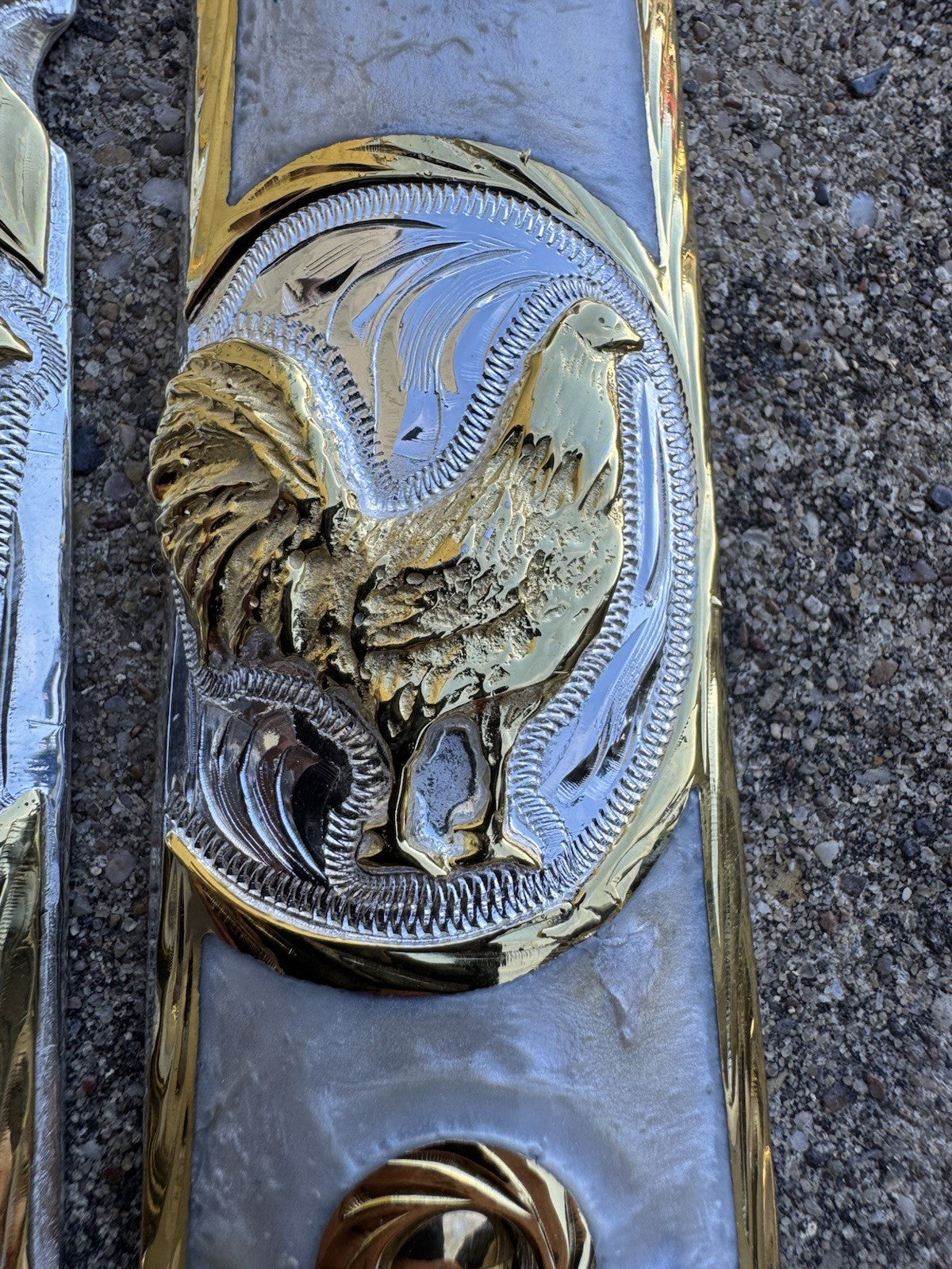 1911 45 38 Super Full Size Gallo Gold Gun Pistol Grip Cachas & 24K Screws