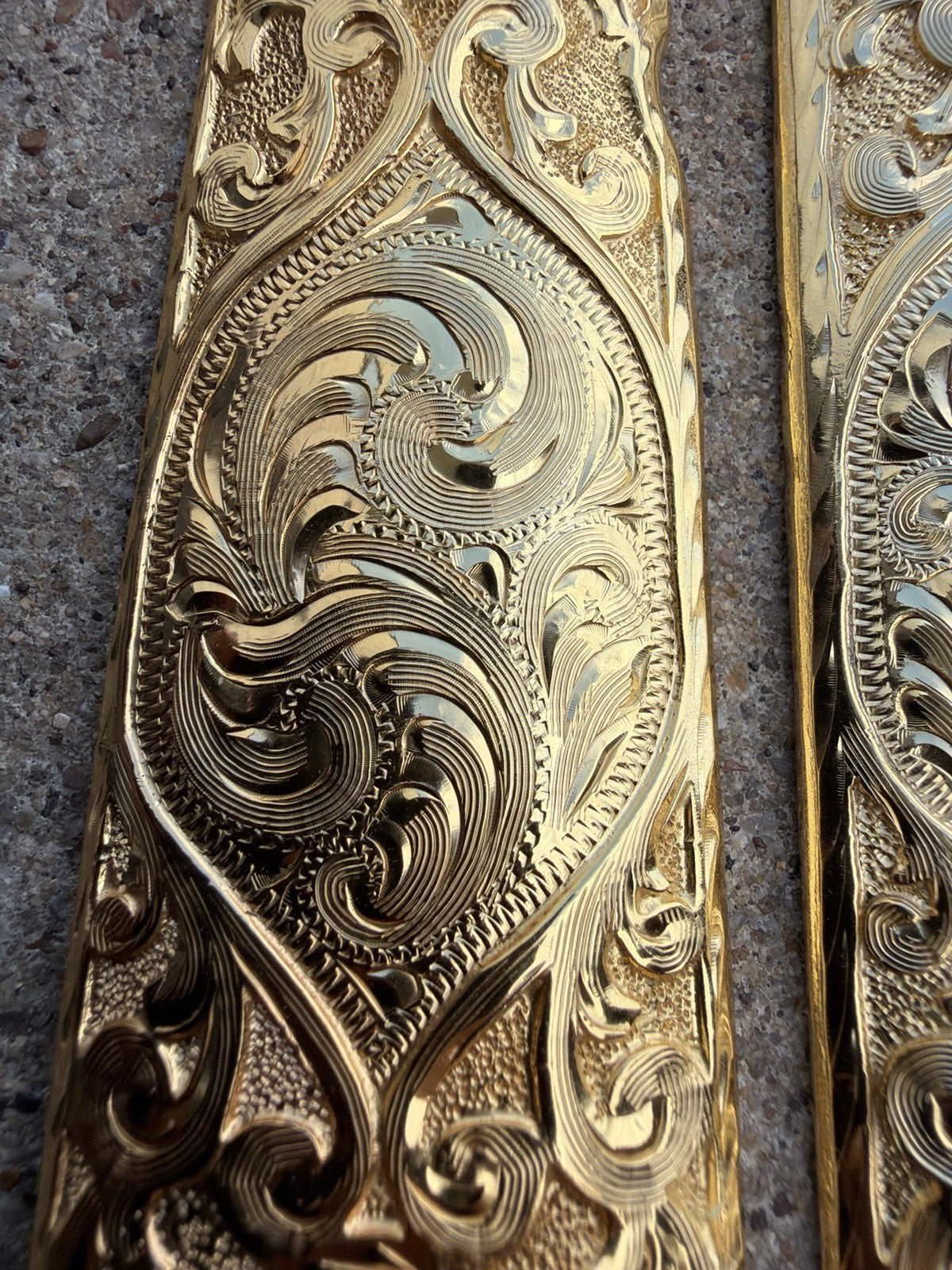 1911 45 38 Super Full Size Gold Gun Pistol Grip Cachas Chapeado & 24K Screws