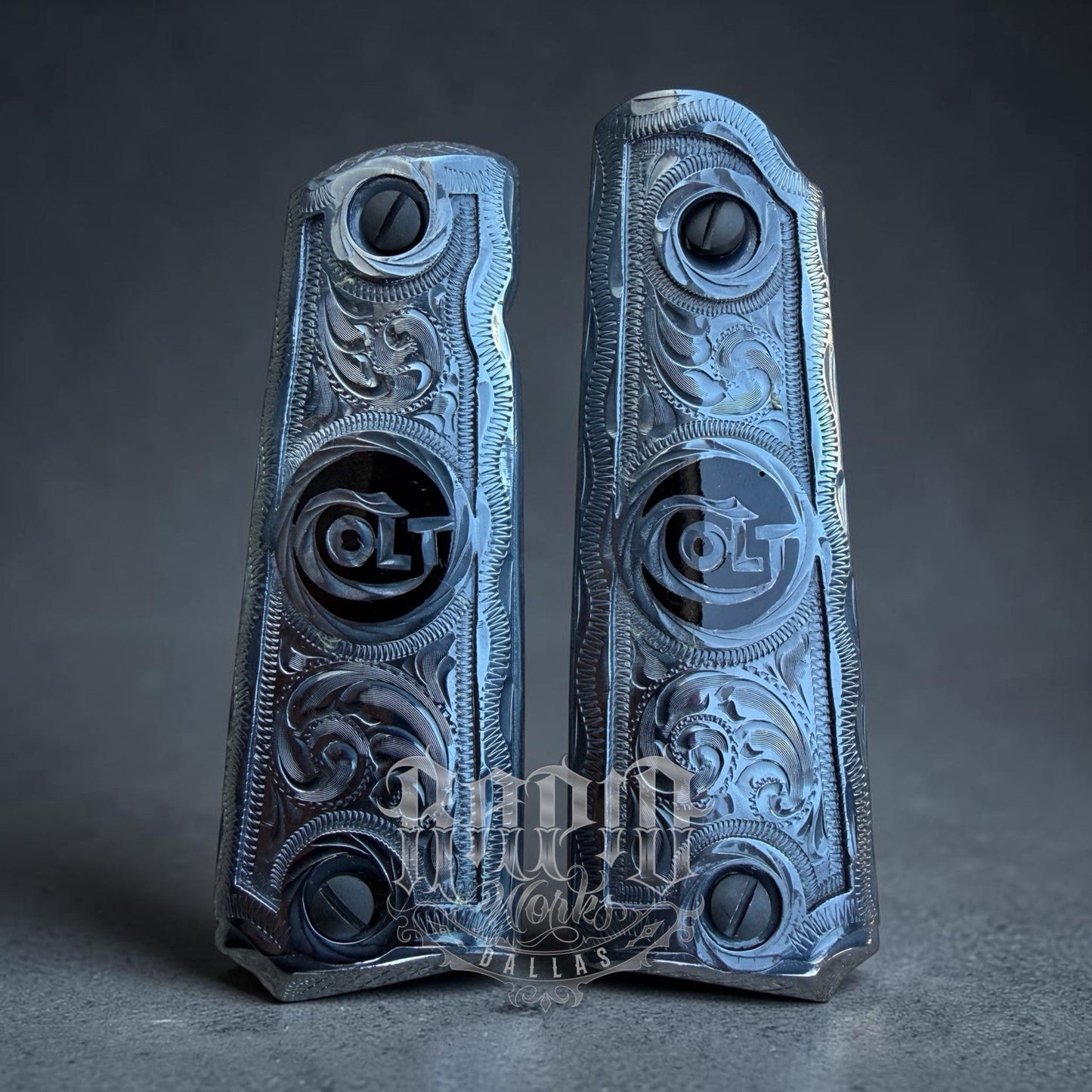 1911 45 38 Super Full Size COLT Gun Pistol Grip Cachas & Screws