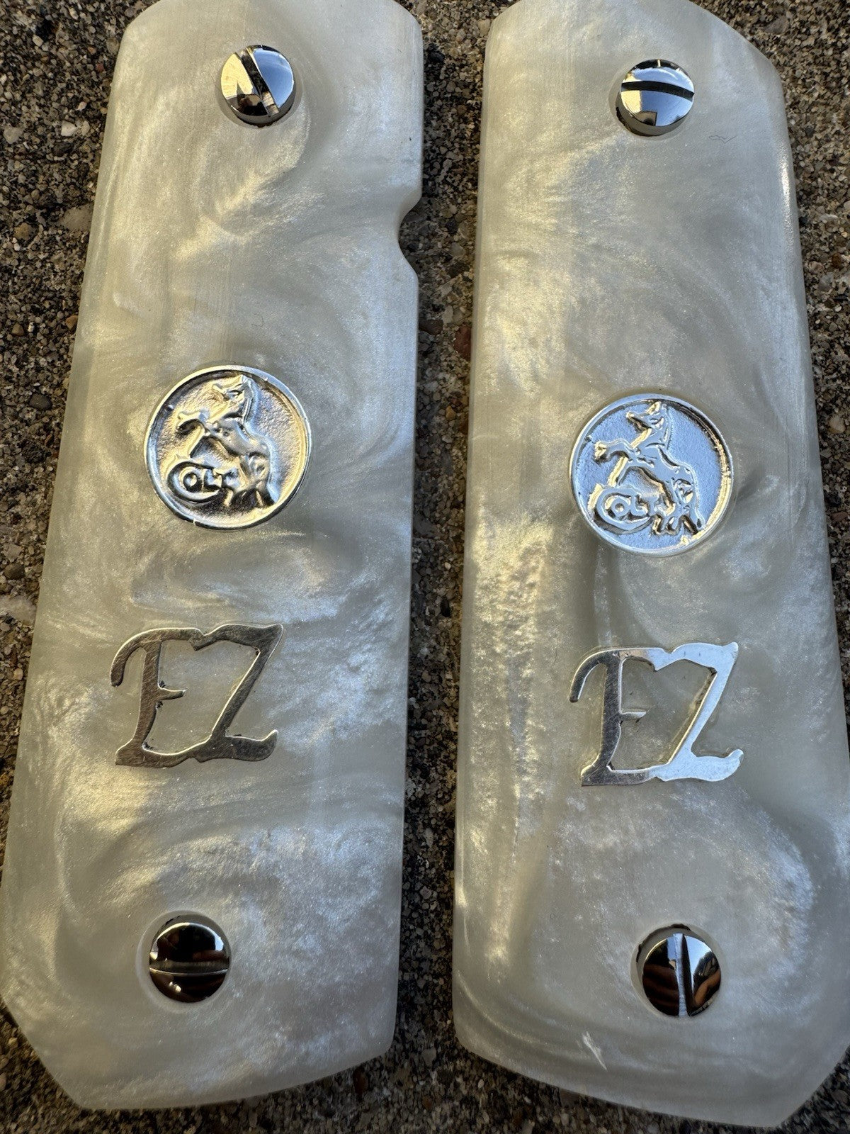 1911 45 38 Super Full Size EZ Resin Colt Coin Gun Pistol Grip Cachas