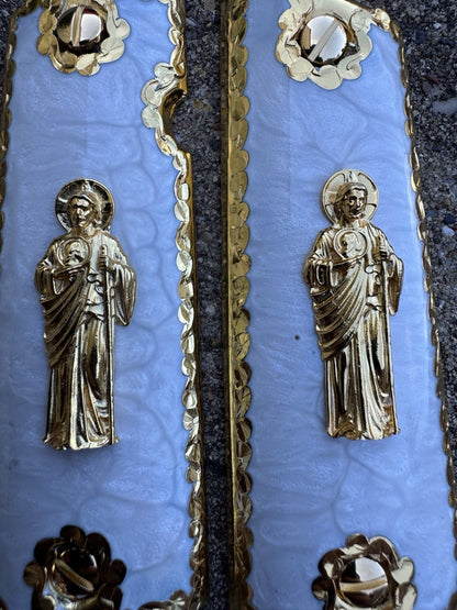 1911 45 38 Super Full Size San Judas Gold Gun Pistol Grip Cachas & 24K Screws