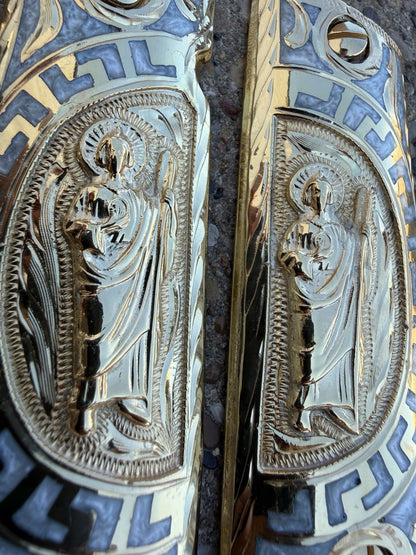 1911 45 38 Super Full Size San Judas Gold Gun Pistol Grip Cachas & 24K Screws
