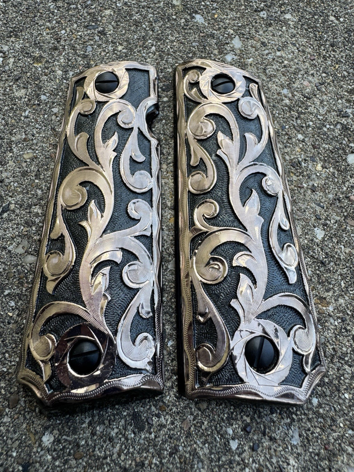 1911 45 38 Super Full Size Rose Gold Gun Pistol Grip Cachas