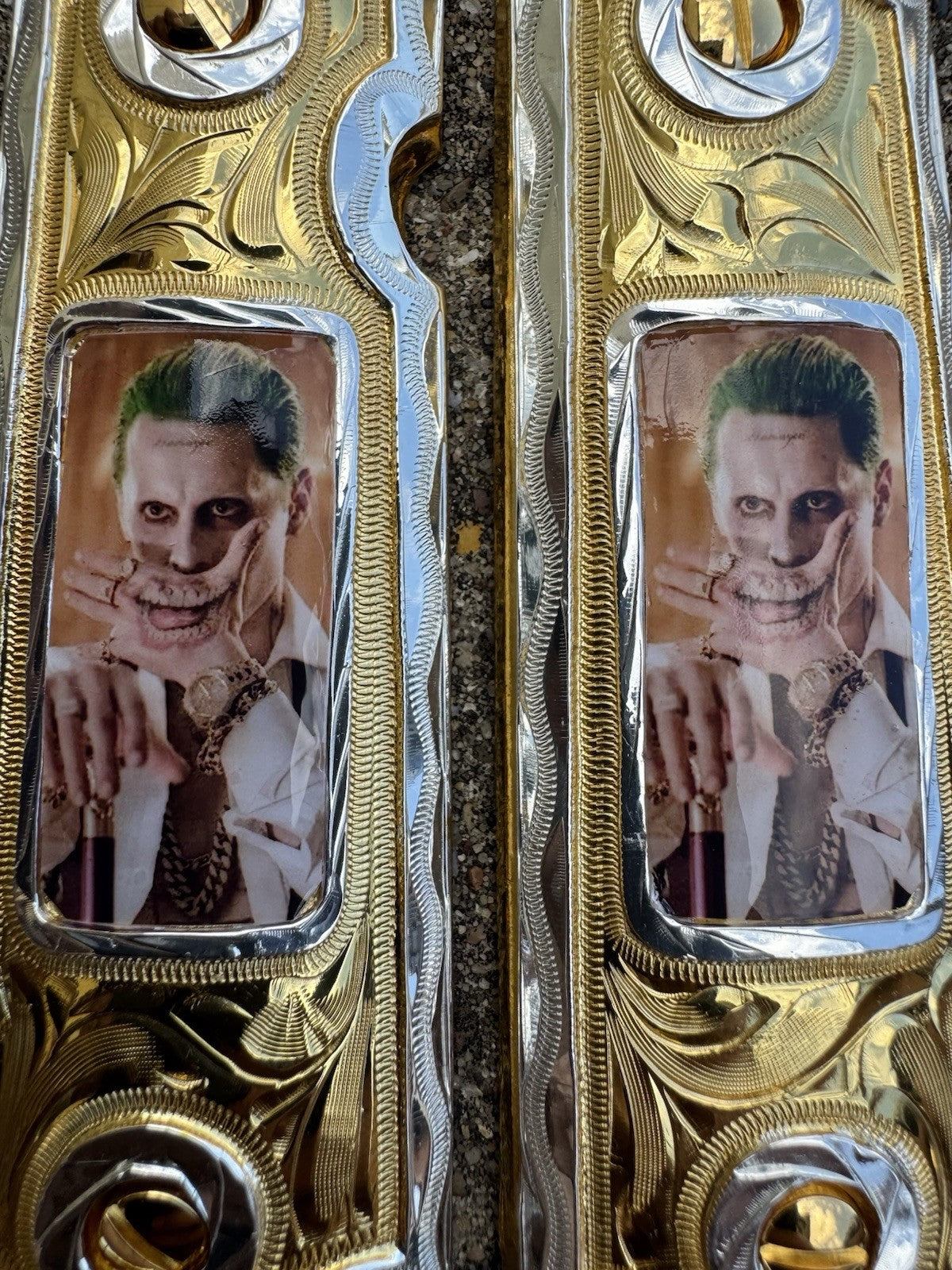 1911 45 38 Super Full Size Joker Gold Gun Pistol Grip Cachas & 24K Screws