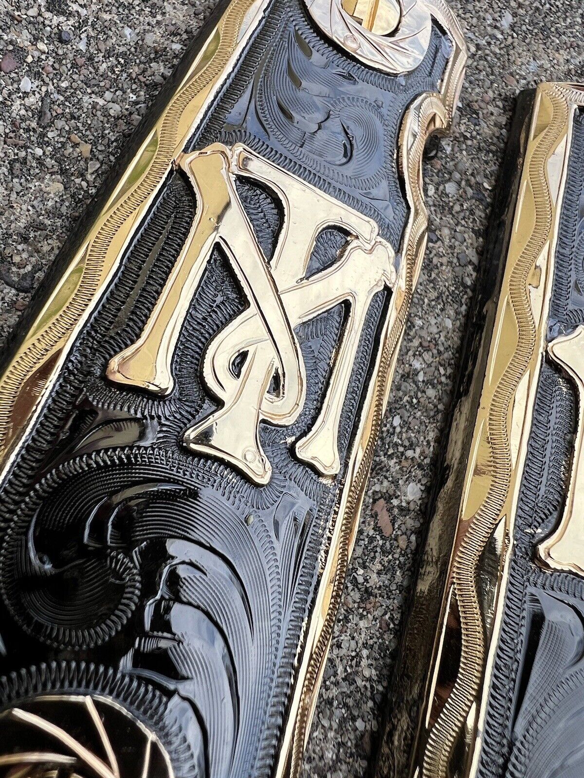 1911 45 38 Super Full Size Scarface Gold Gun Pistol Grip Cachas & 24K Screws