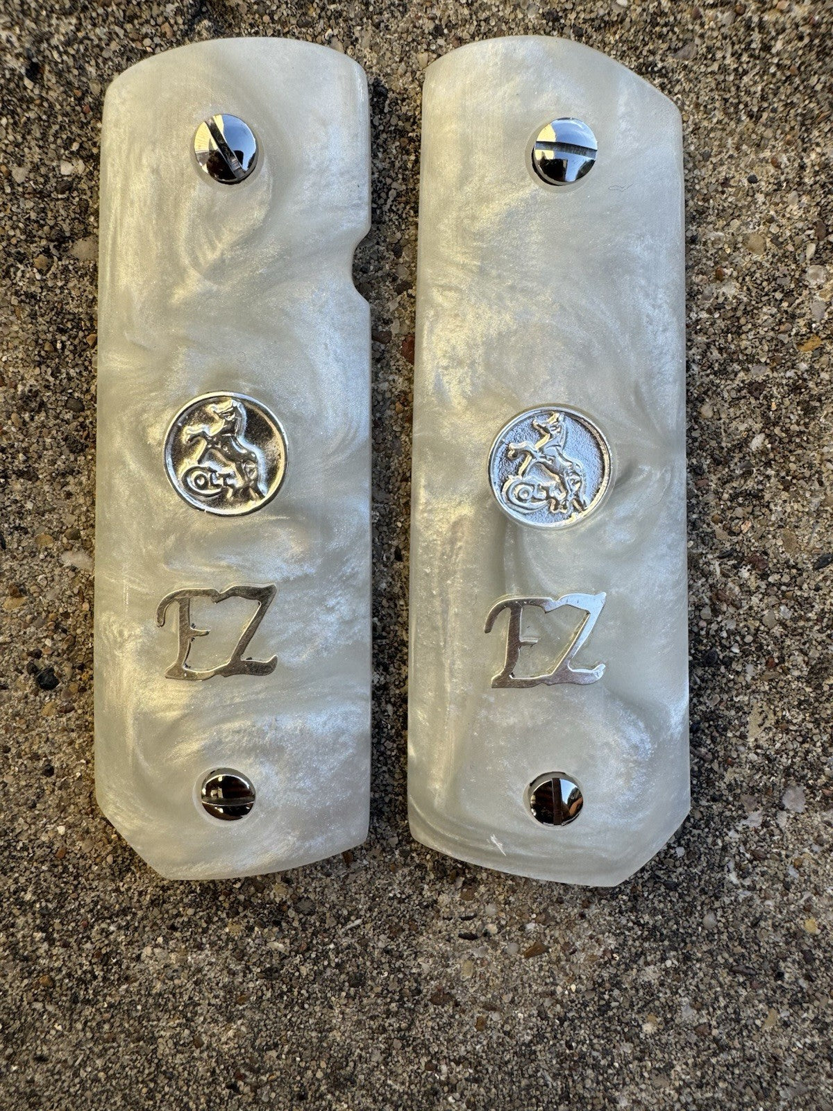 1911 45 38 Super Full Size EZ Resin Colt Coin Gun Pistol Grip Cachas