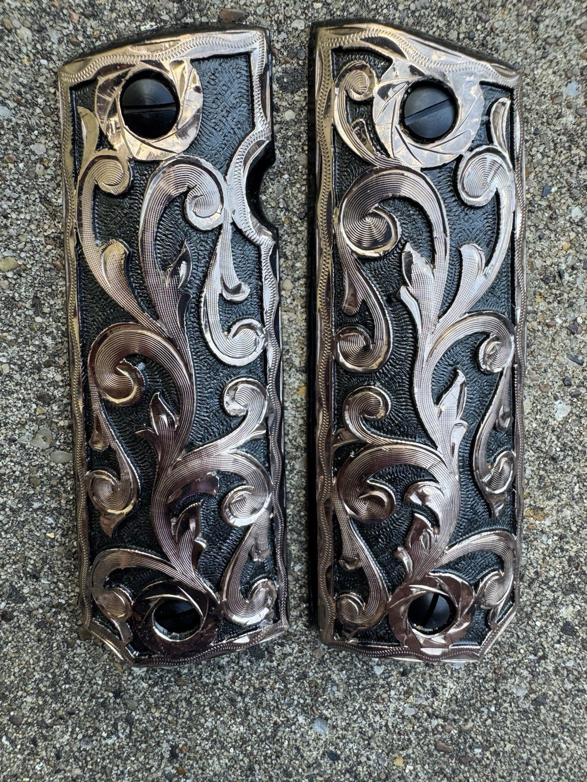 1911 45 38 Super Full Size Rose Gold Gun Pistol Grip Cachas