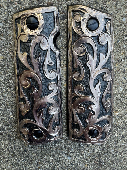1911 45 38 Super Full Size Rose Gold Gun Pistol Grip Cachas