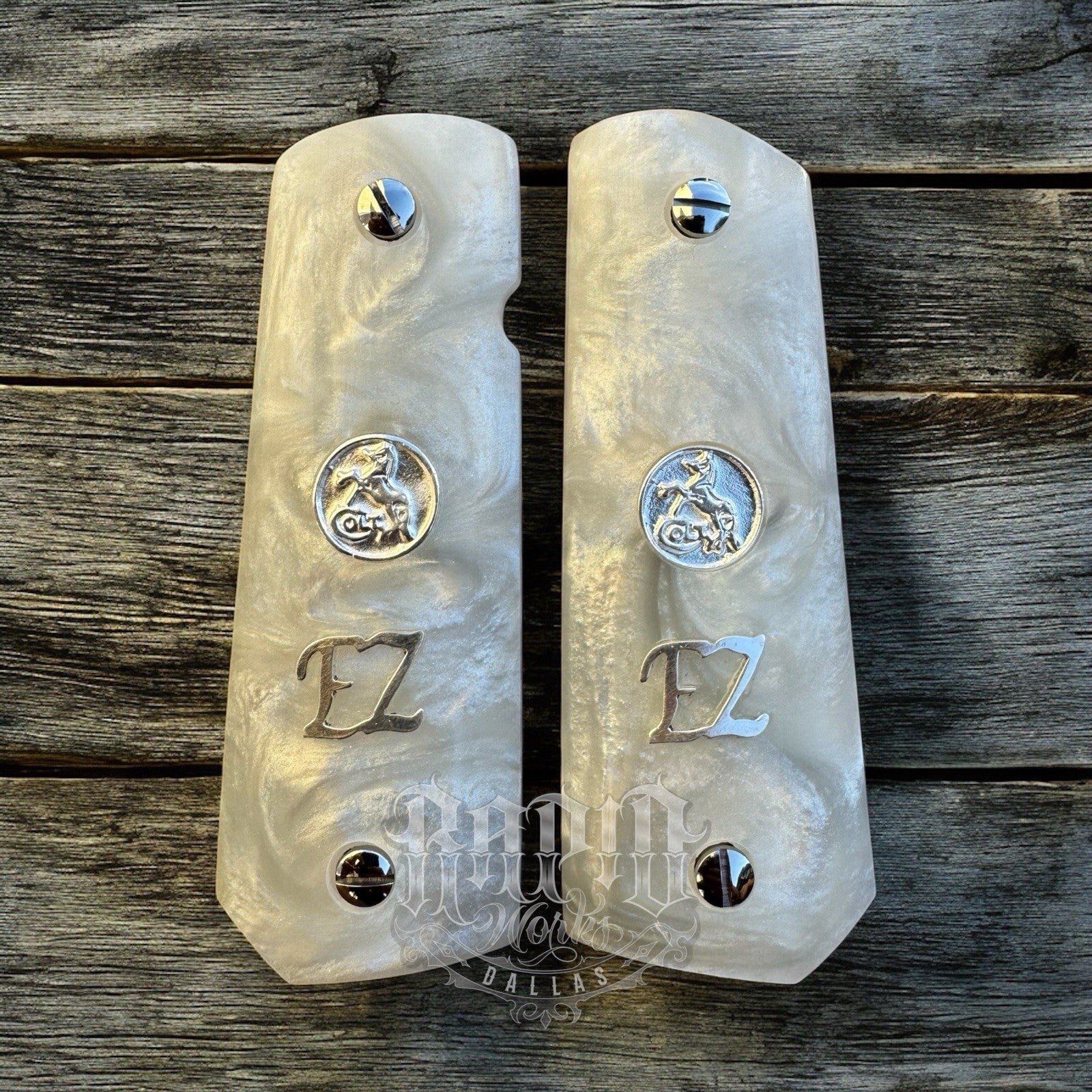 1911 45 38 Super Full Size EZ Resin Colt Coin Gun Pistol Grip Cachas