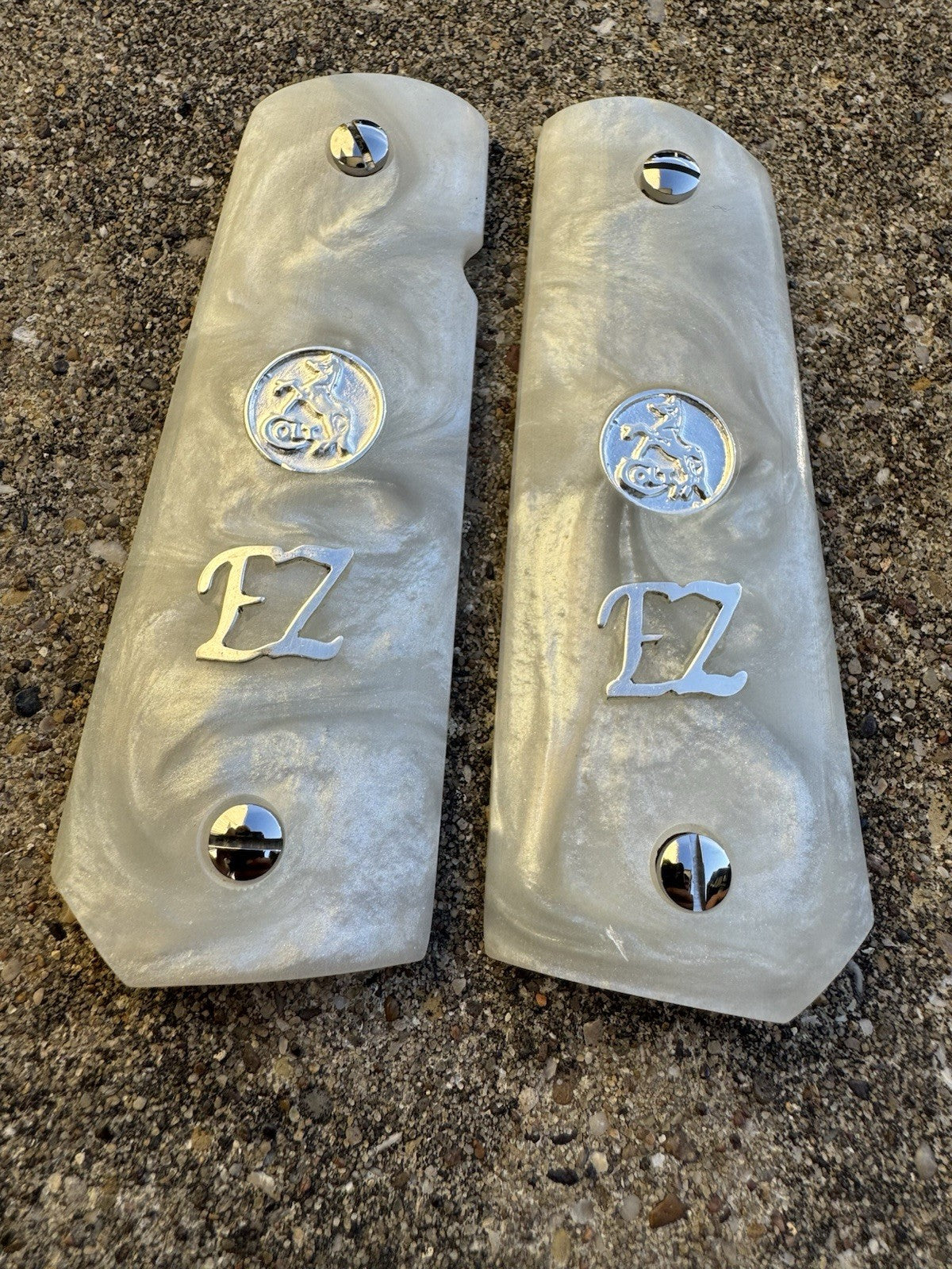 1911 45 38 Super Full Size EZ Resin Colt Coin Gun Pistol Grip Cachas